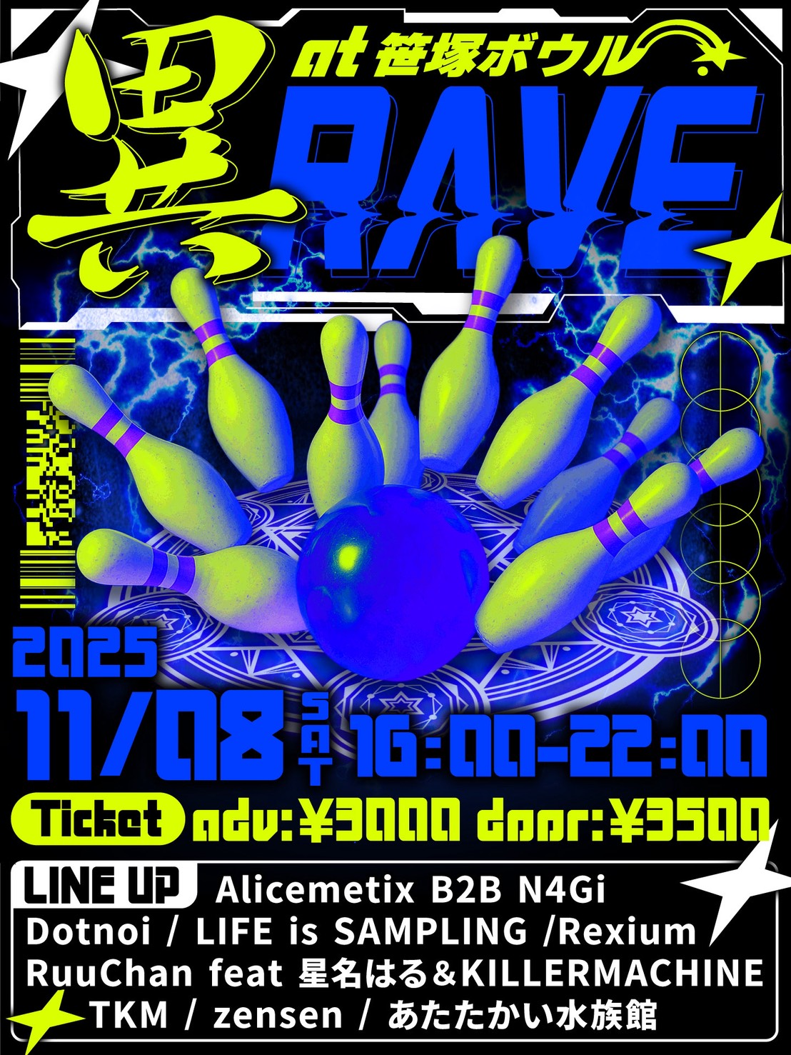 2025年11月8日(土) at 笹塚ボウル