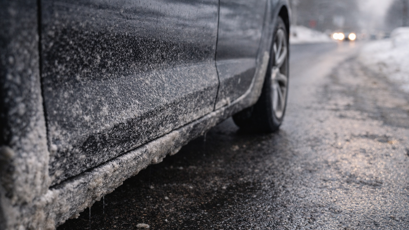 塩カル・融雪剤のあとどうする？純水すすぎと保護の順序