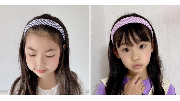 人気♡チェックカチューシャ