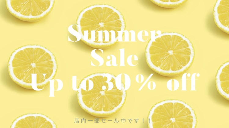 summer sale♡up to 30%off！！