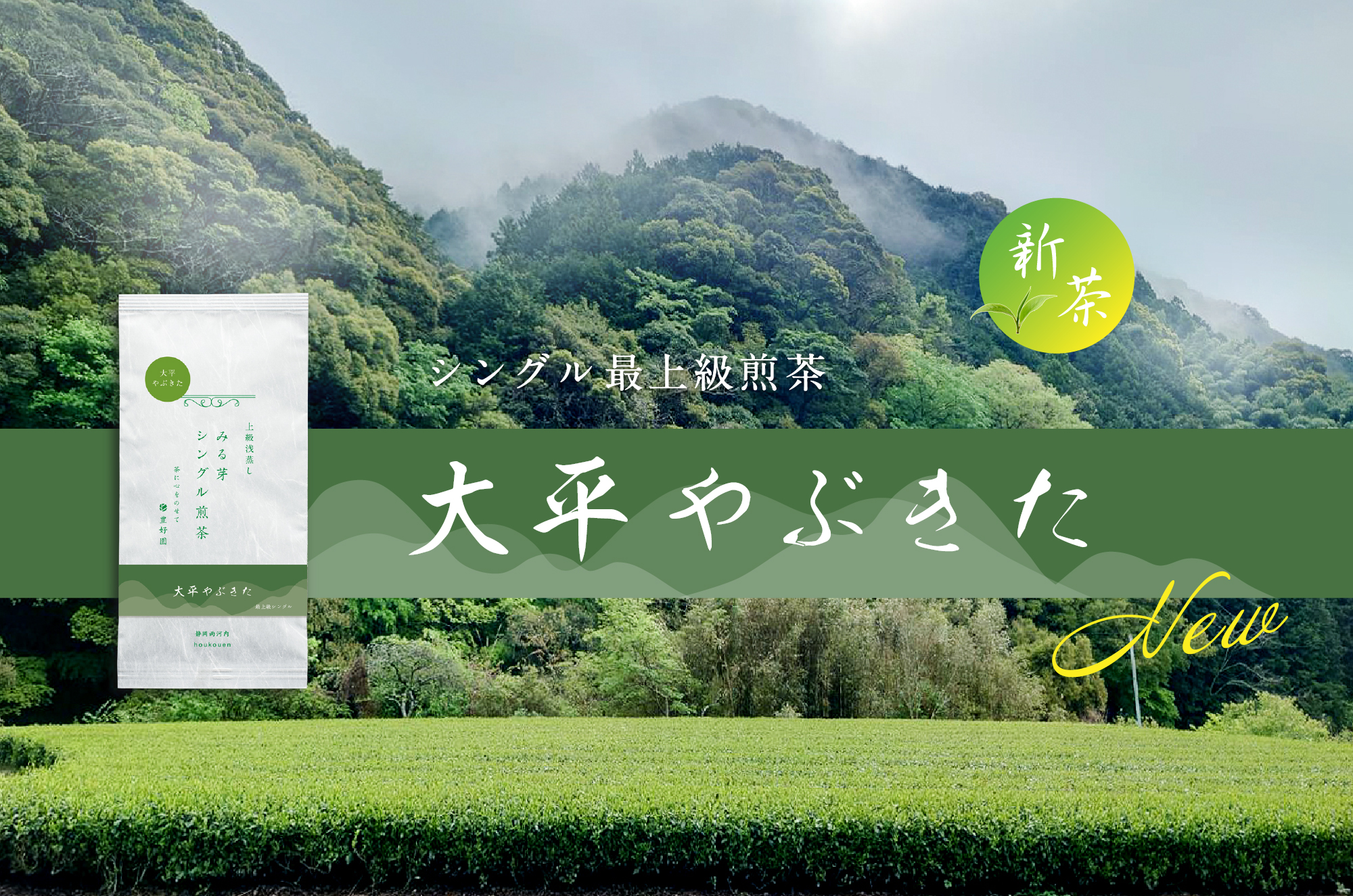 八十八夜に新リリース！＜大平やぶきた＞2024新茶とは