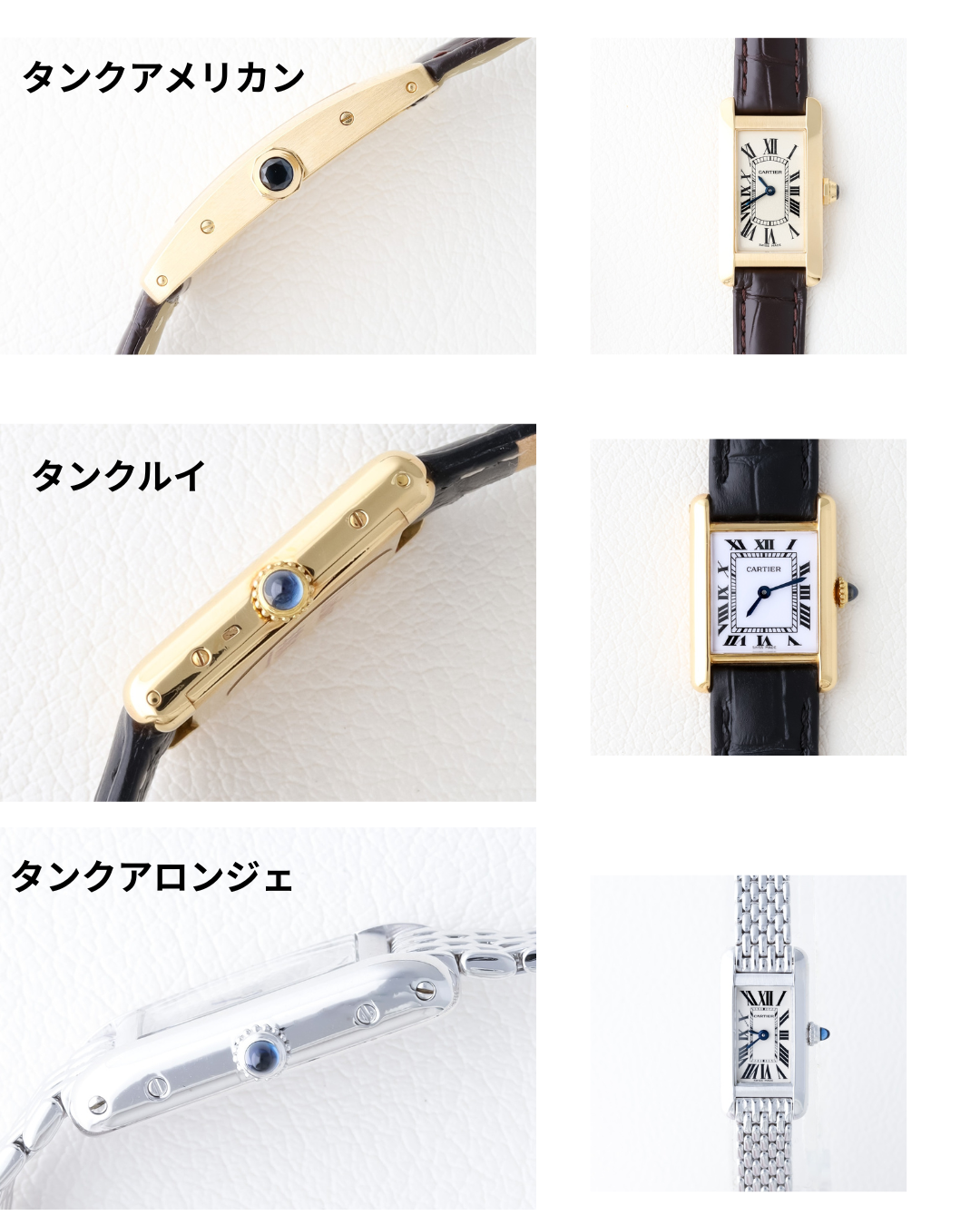 TANKの横顔、似ているようで実は違う!3本比較!