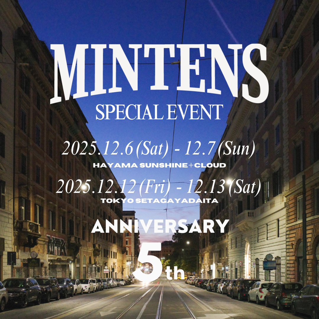 12/6~12/7 @葉山 12/12~12/13 @東京・世田谷代田 5周年スペシャルイベント