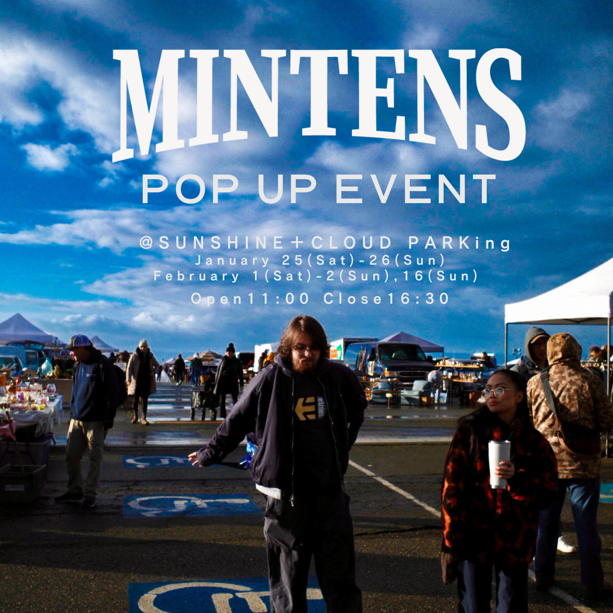 2/16(日) POP UP EVENT @SUNSHINE＋CLOUD