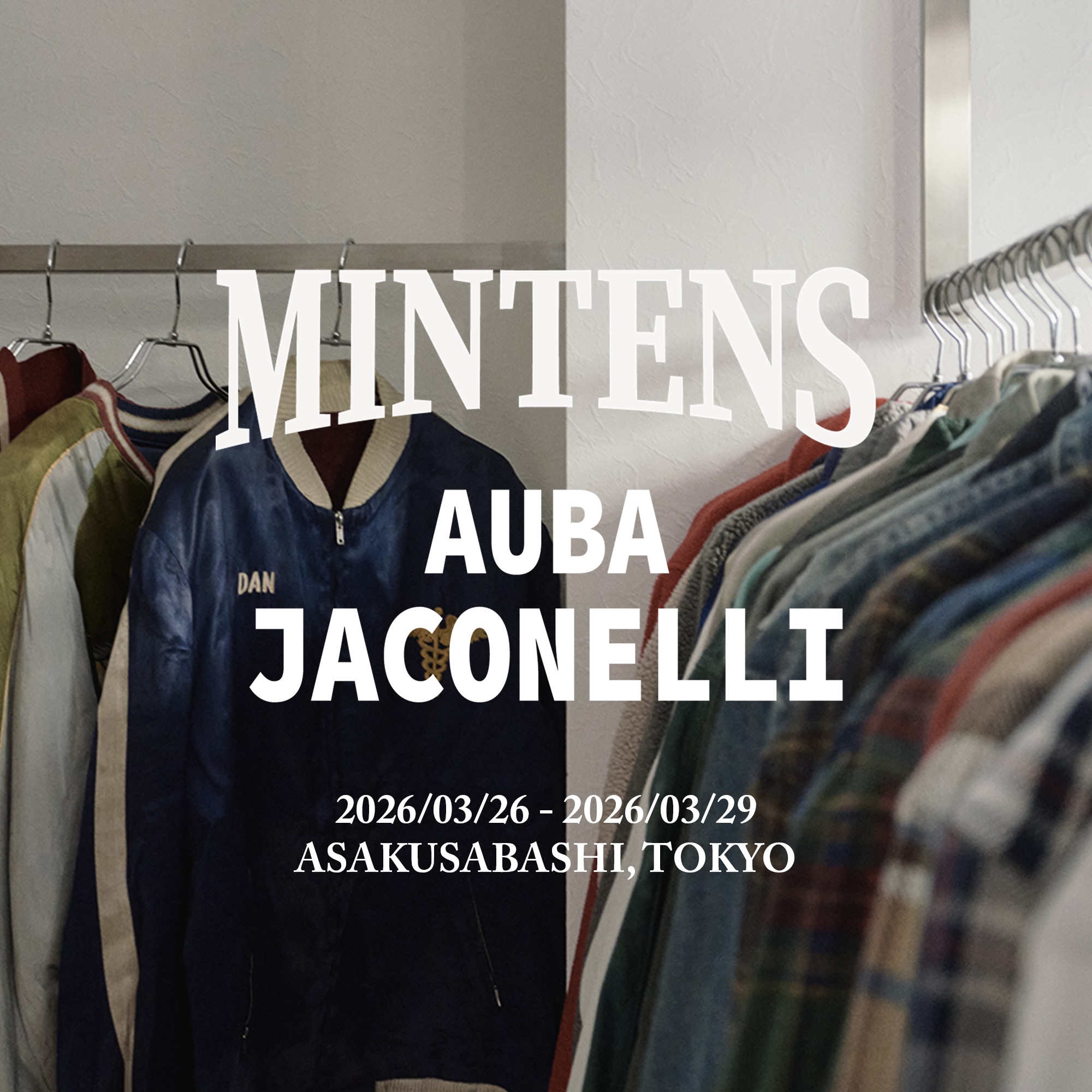 2026.3.26(木) ~ 3.29(日) ポップアップストア@東京・浅草橋 AUBA