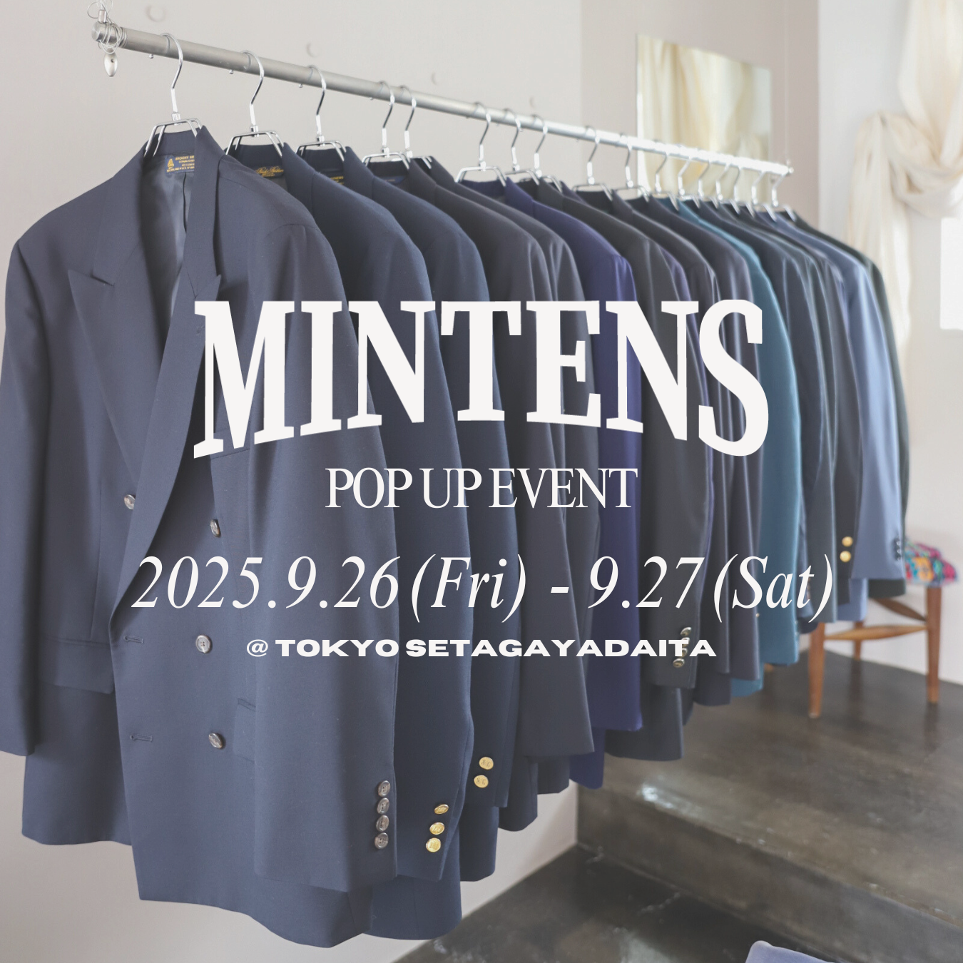 2025.9.26(金) ~ 9.27(土) POP UP STORE @東京・世田谷代田