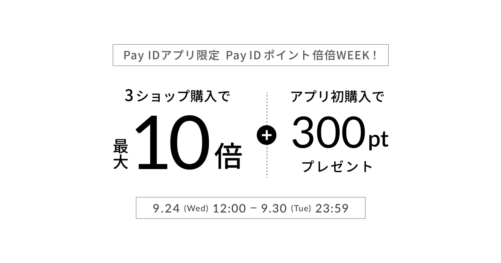 【Pay ID限定】ポイント倍倍WEEK！のお知らせ