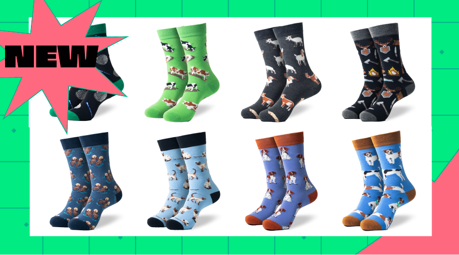 新着商品登場!ポップでカラフルな靴下コレクション