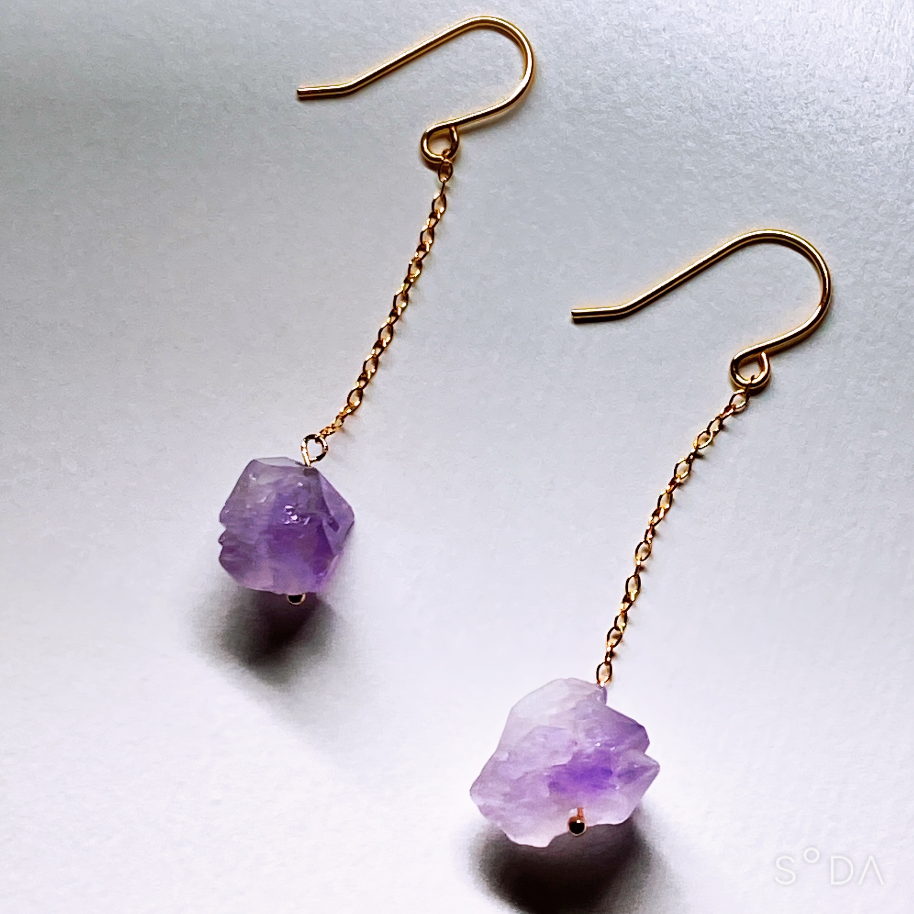 アメジストピアス入荷しました