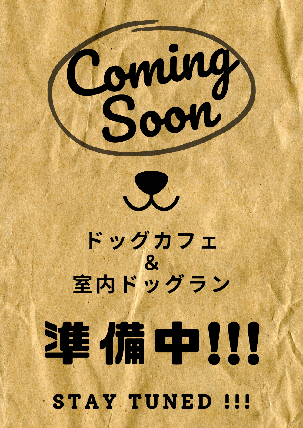 COMING SOON🐾室内ドッグラン＆カフェ準備中.... 😌✨