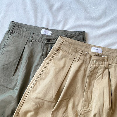 STILL BY HAND スティルバイハンド PT01211　コットンギャバ ワイドタックパンツ