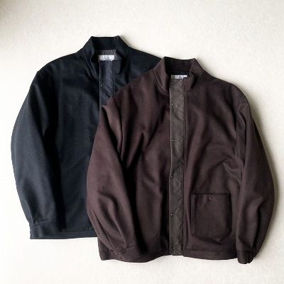 【STILL BY HAND】スティルバイハンド　BL03204　ウール混フリースライク中綿ブルゾン