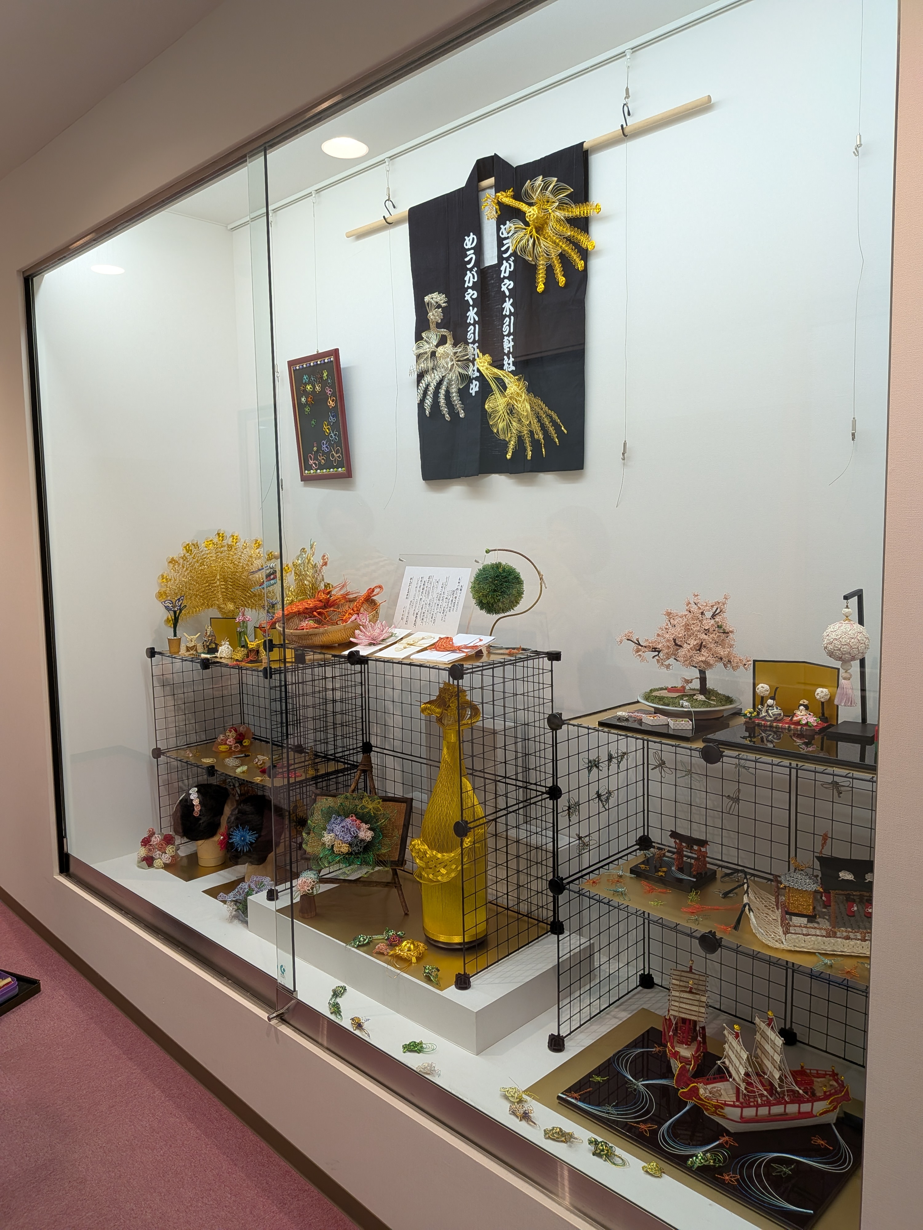 広島市で水引細工作品展示