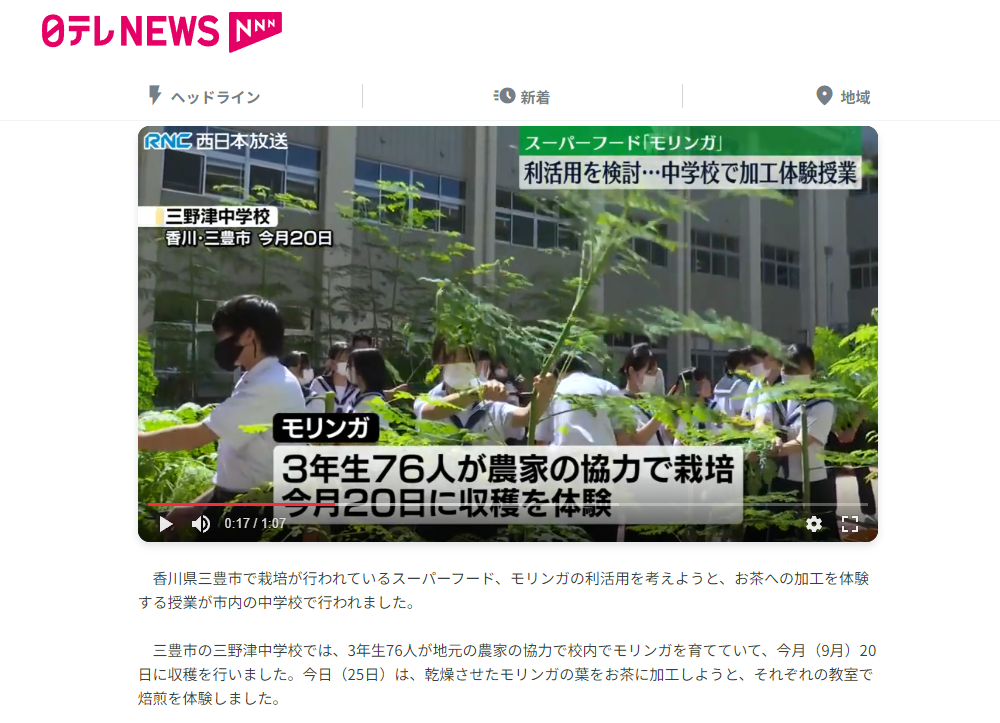 モリンガのスーパーフード革命：中学生の挑戦から見える未来