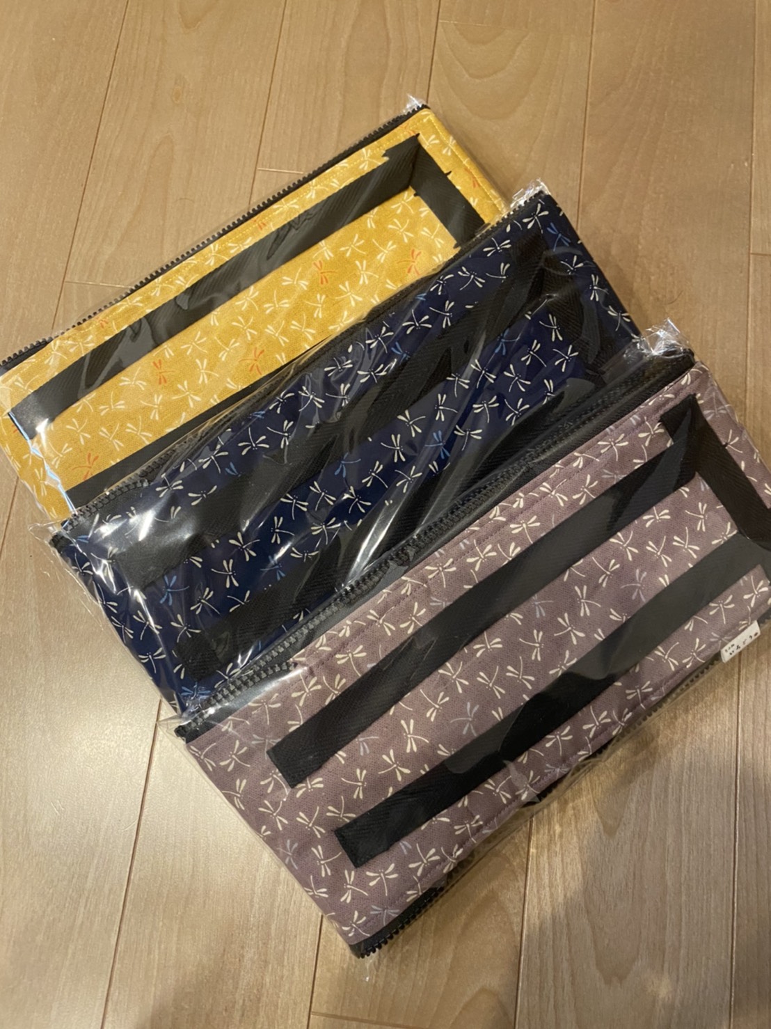 三色のトンボ柄の弓袋