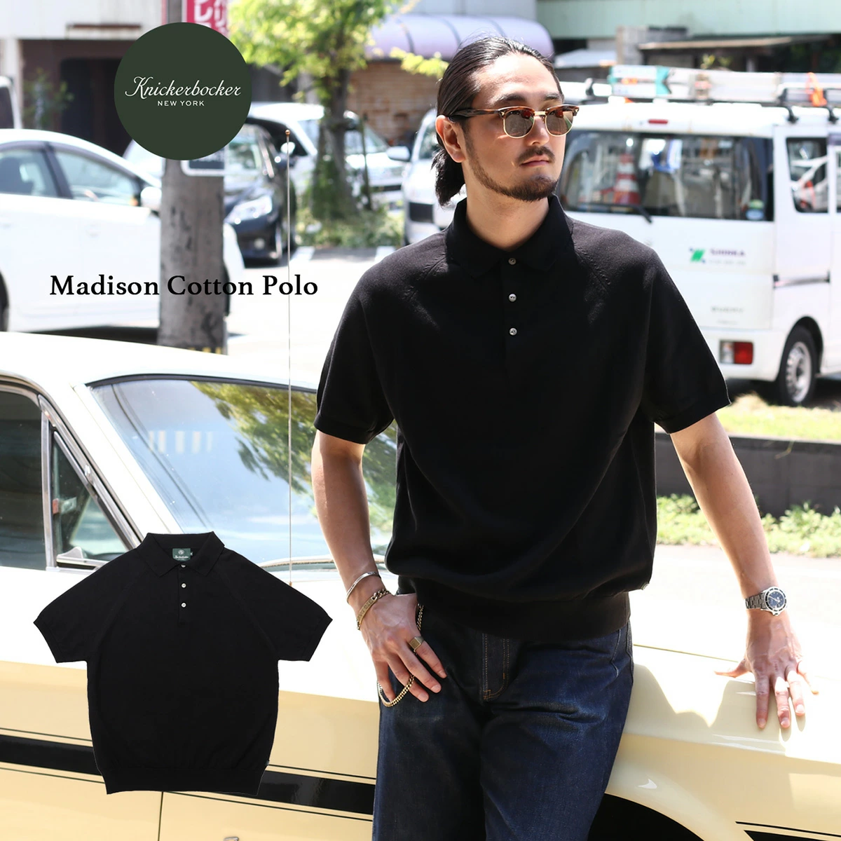 ≪New in≫KNICKERBOCKER Madison Cotton Polo