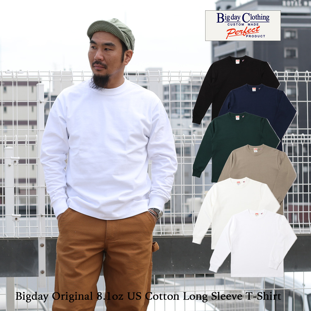 ≪Restock≫ Bigday 8.1oz US Cotton L/S Tee