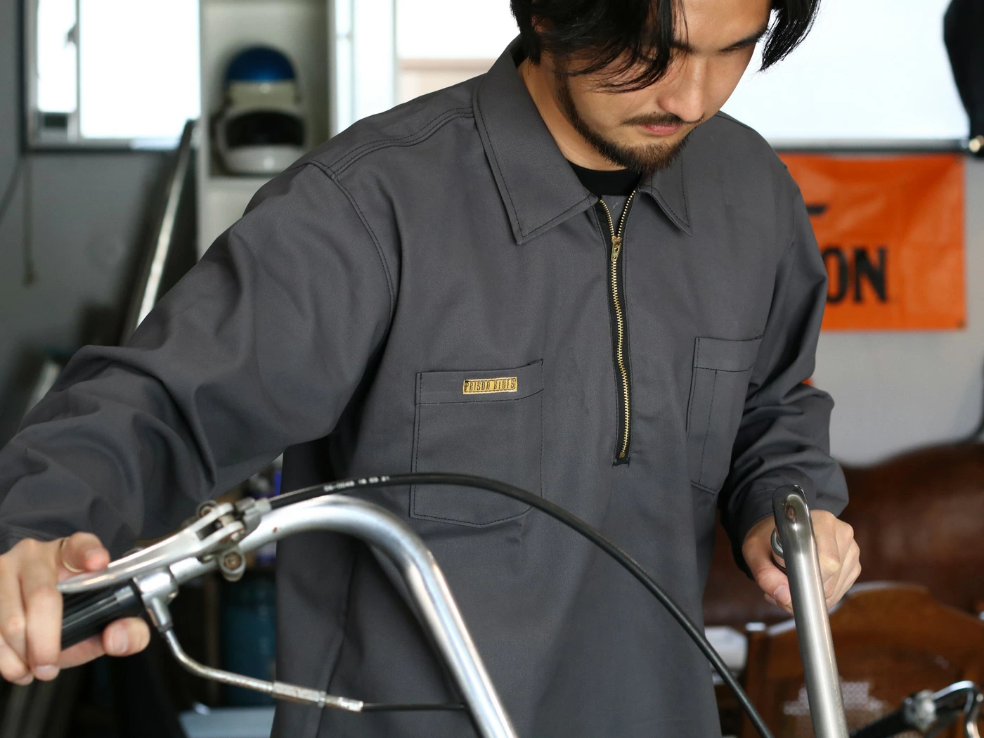 ≪New in≫PRISON BLUES 442 Long Sleeve Charcoal Work