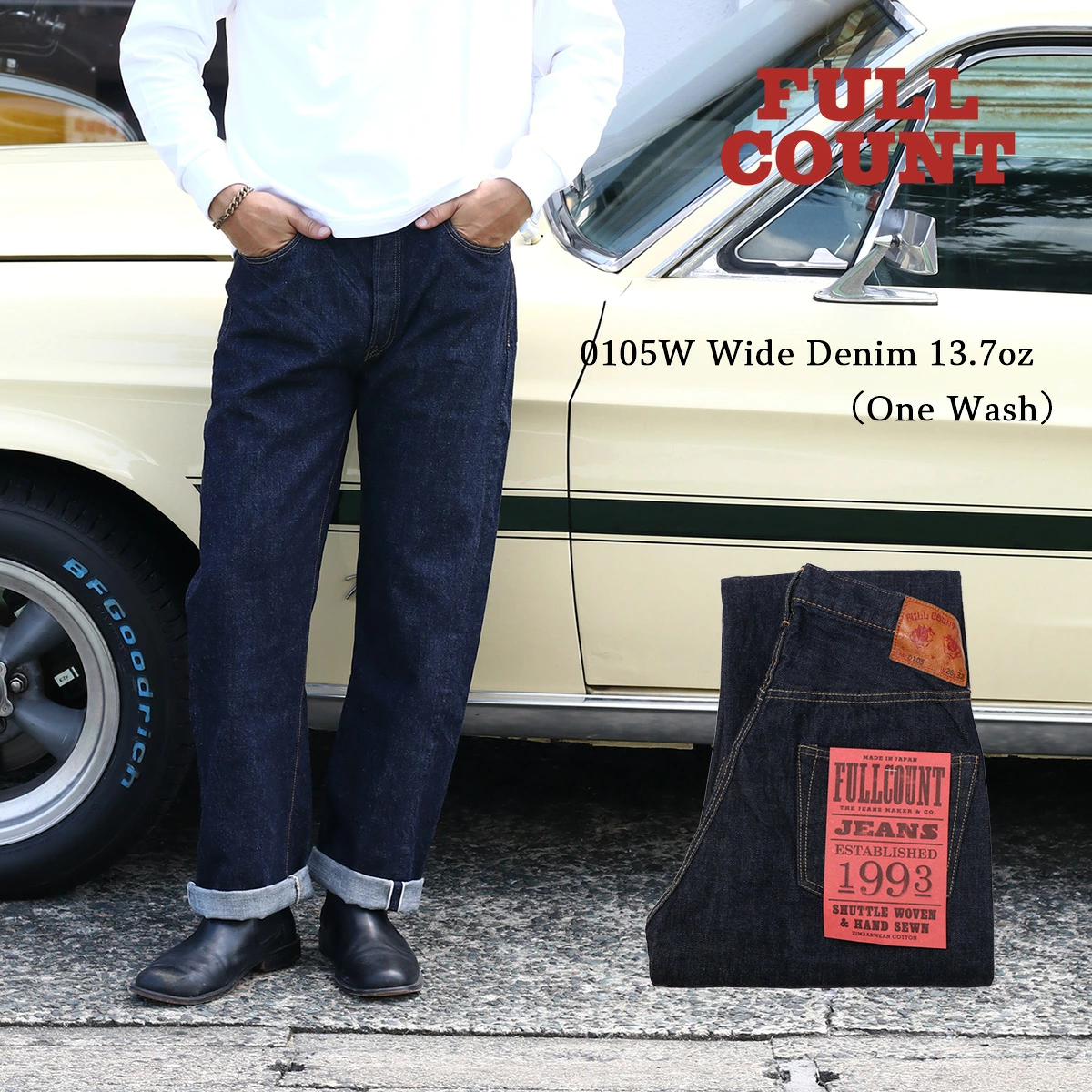 ≪New in≫FULLCOUNT 0105W Wide Denim
