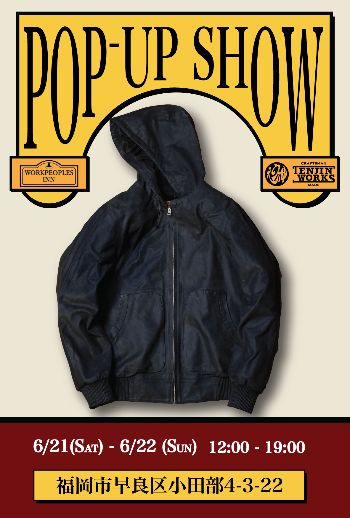 ≪Info≫天神ワークス POP-UP SHOW