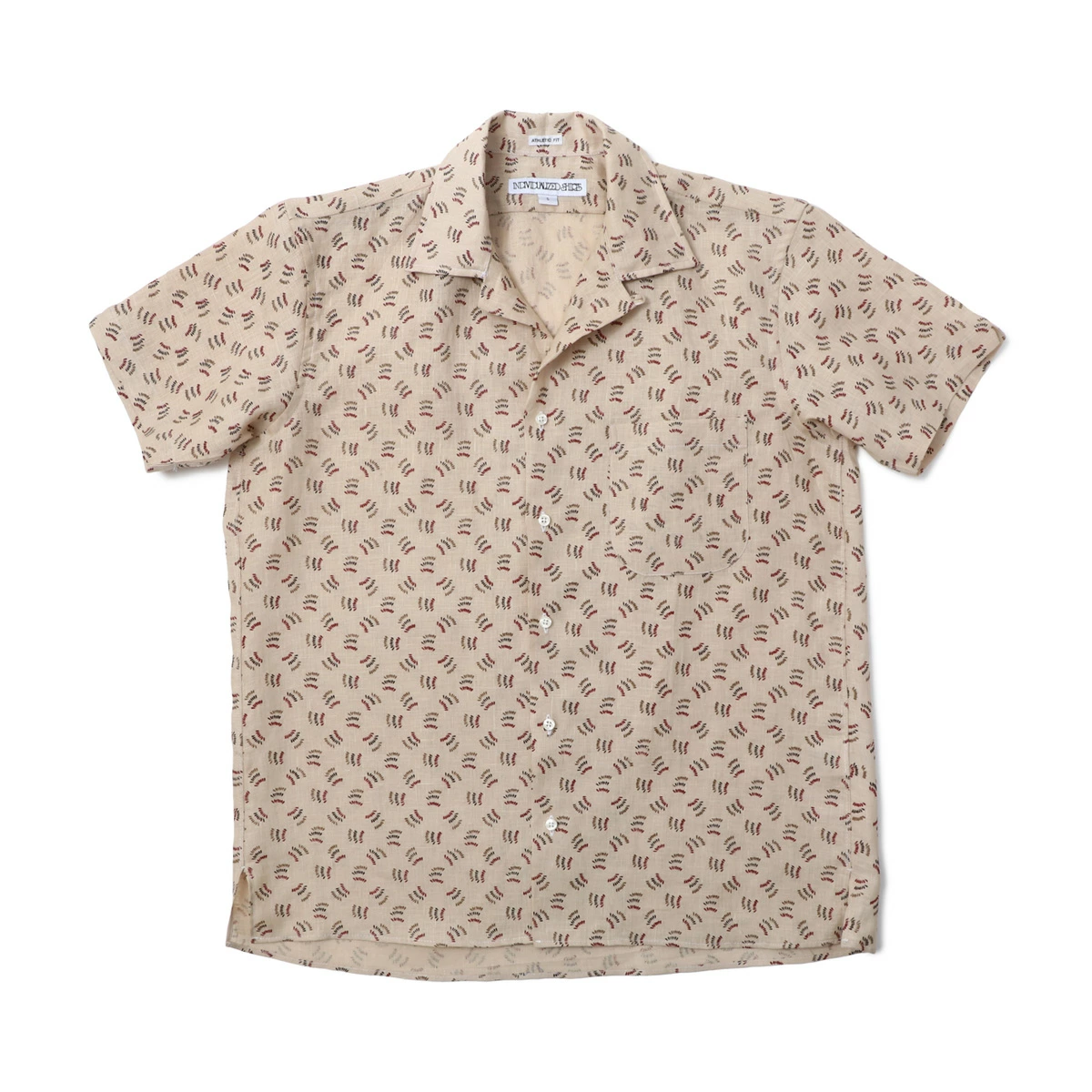 ≪New in≫VINTAGE LINEN CAMP COLLAR SHIRTS