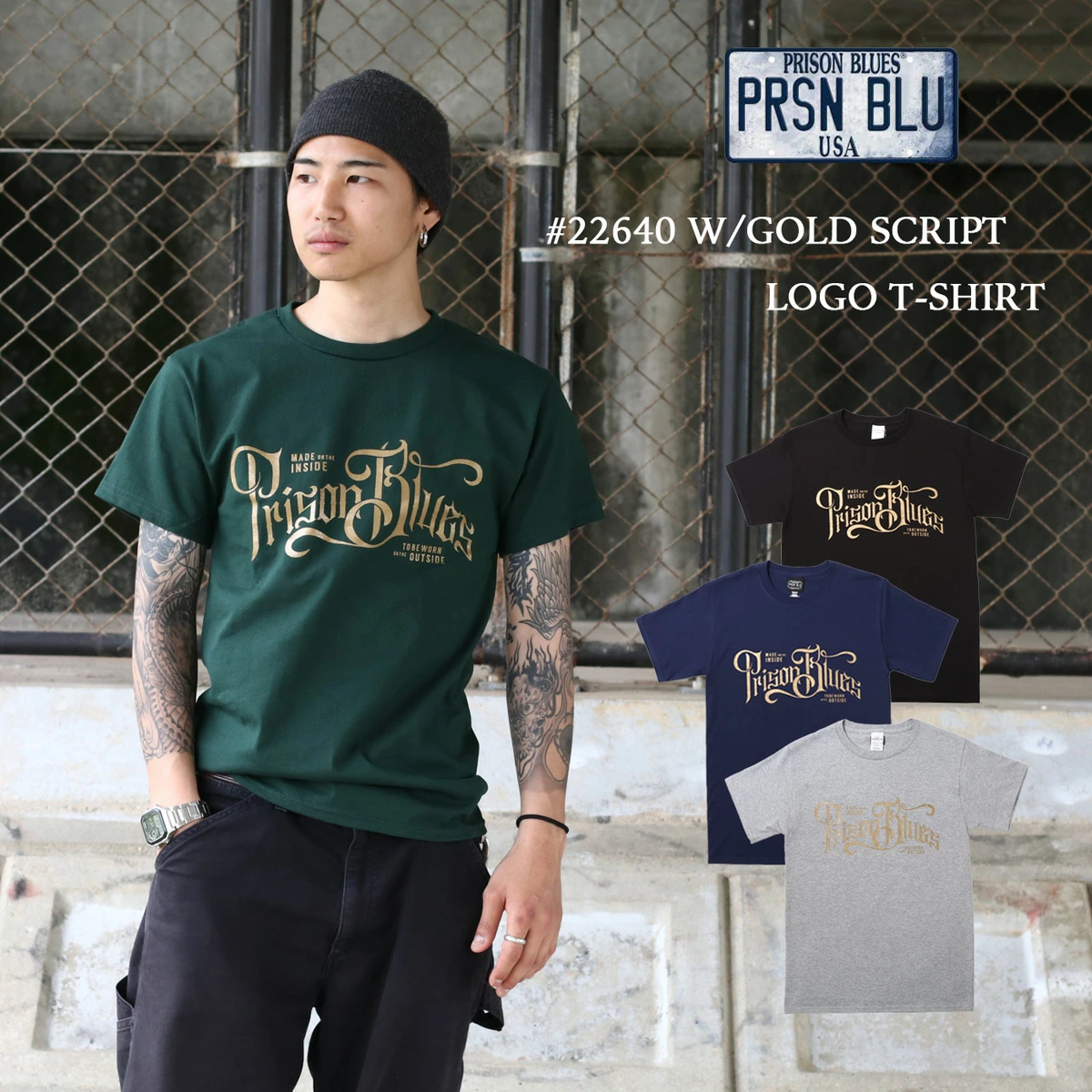 ≪New in≫ PRISON BLUES LOGO T-SHIRTS