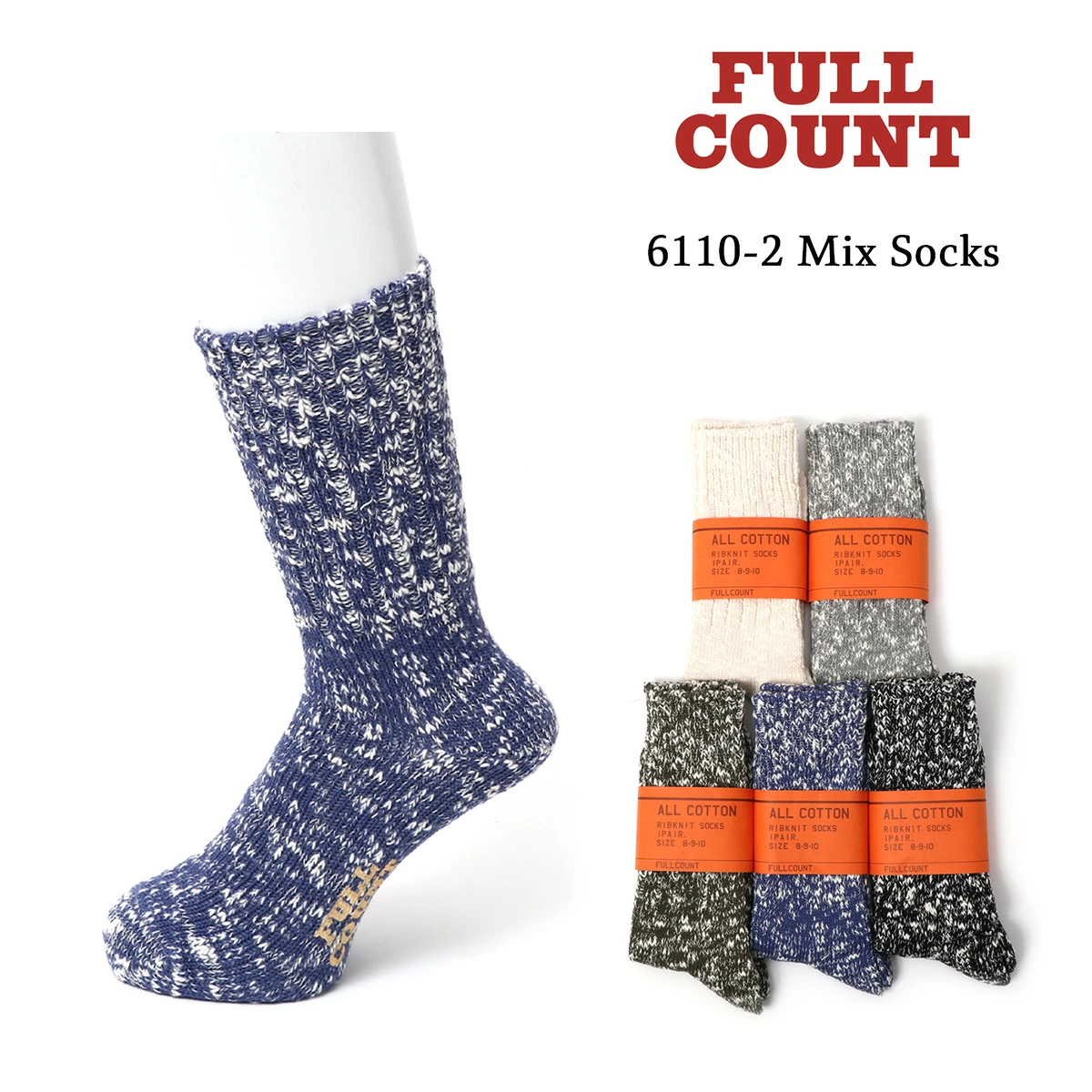 ≪New in≫FULLCOUNT Mix Socks