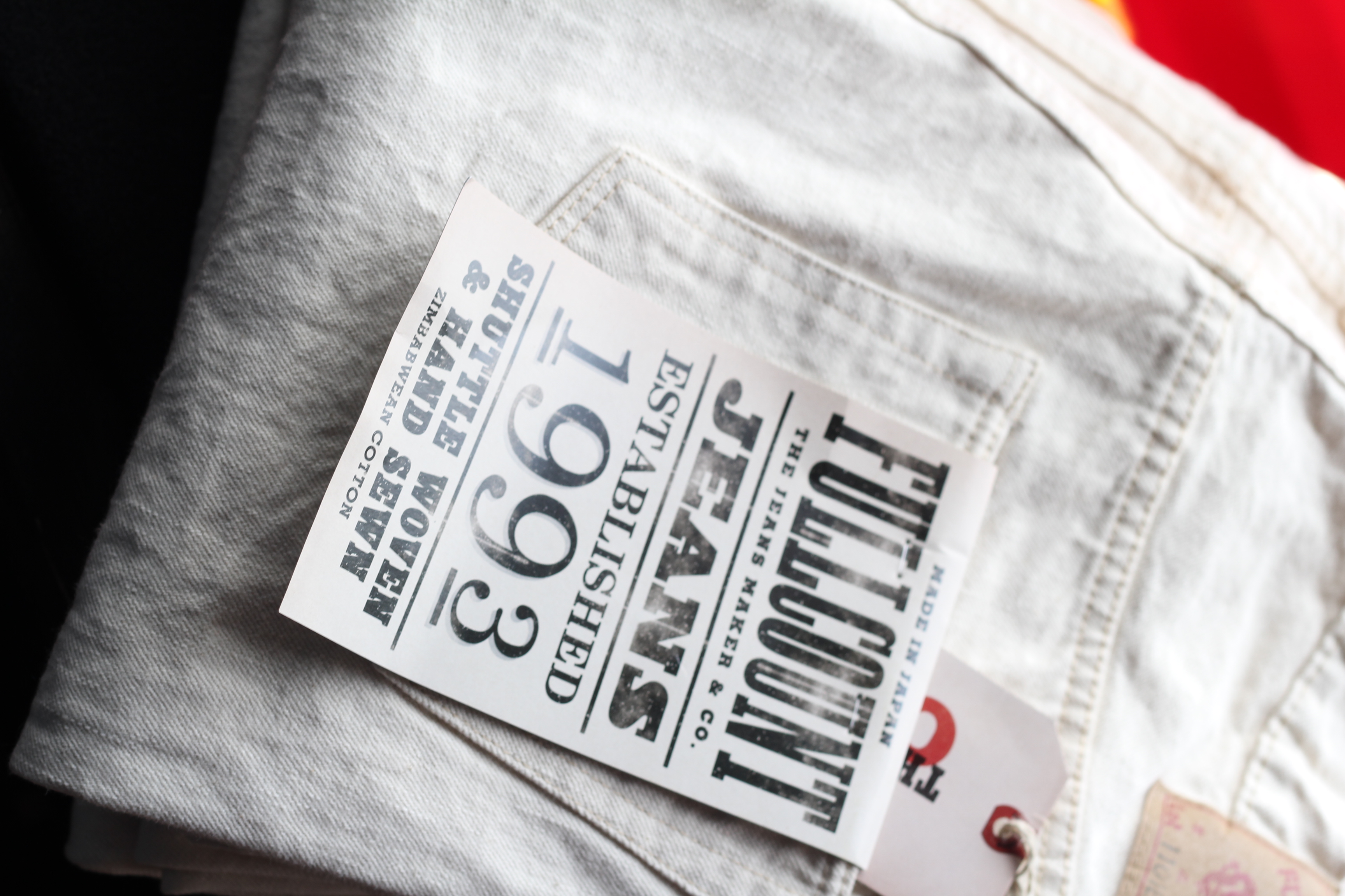 ≪New in≫ FULLCOUNT 1101 Ecru Selvedge Denim