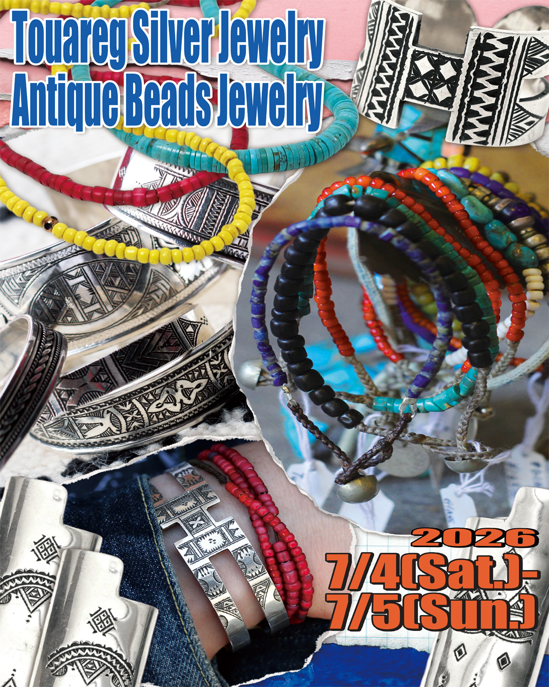 ≪info≫TOUAREG SILVER&ANTIQUE BEADS POP UP