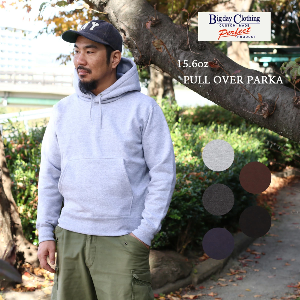 ≪New in≫BIGDAY 15.6oz PULL OVER PARKA