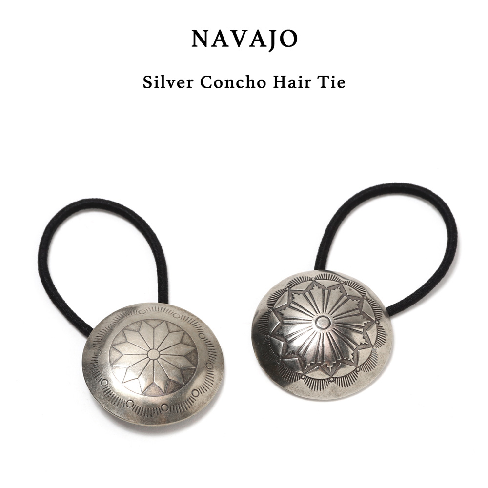 ≪New in≫Navajo Silver Concho Hair Tie