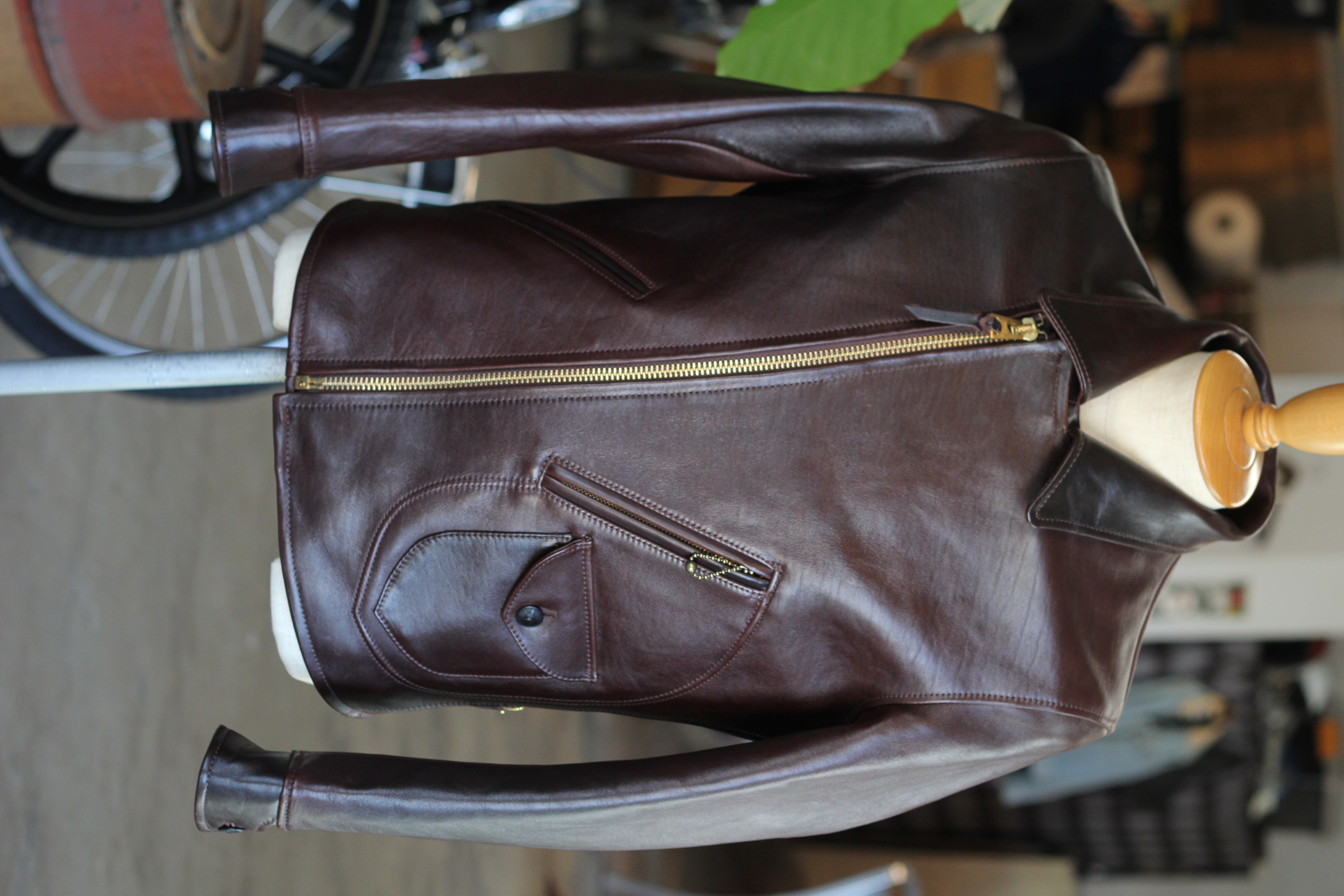 ≪25Fall＆Winter≫Y’2 LEATHER HAND DYED HORSE DOUBLE
