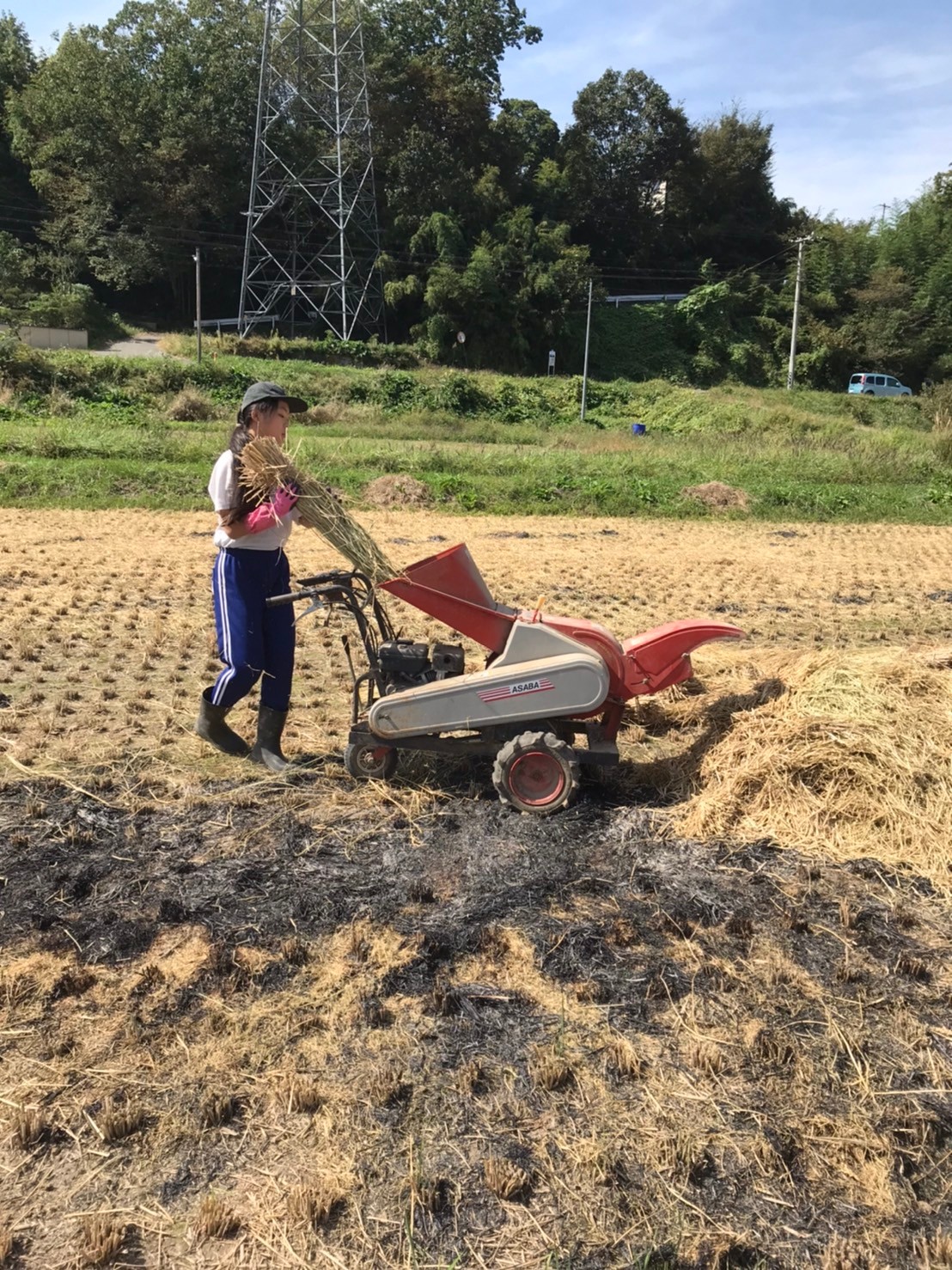 2021稲作ふりかえり④：刈ったあとも藁焼きの仕事がある