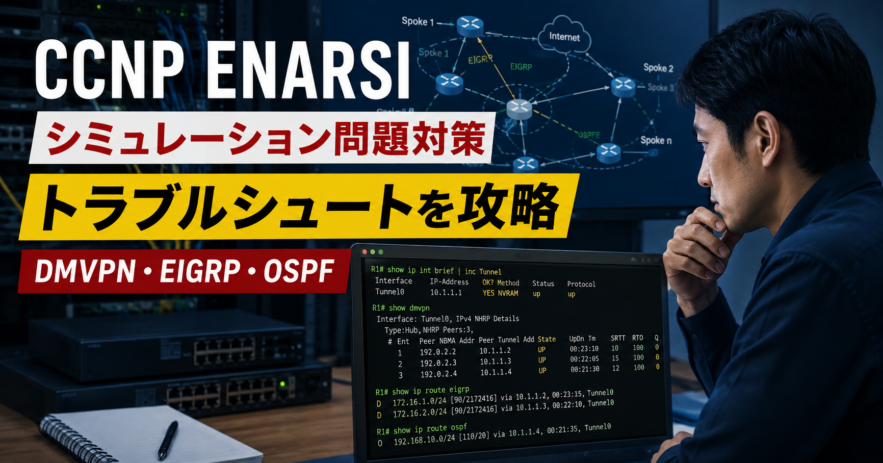 CCNP ENARSIのシミュレーション問題対策｜頻出分野・CLI・時間配分を解説
