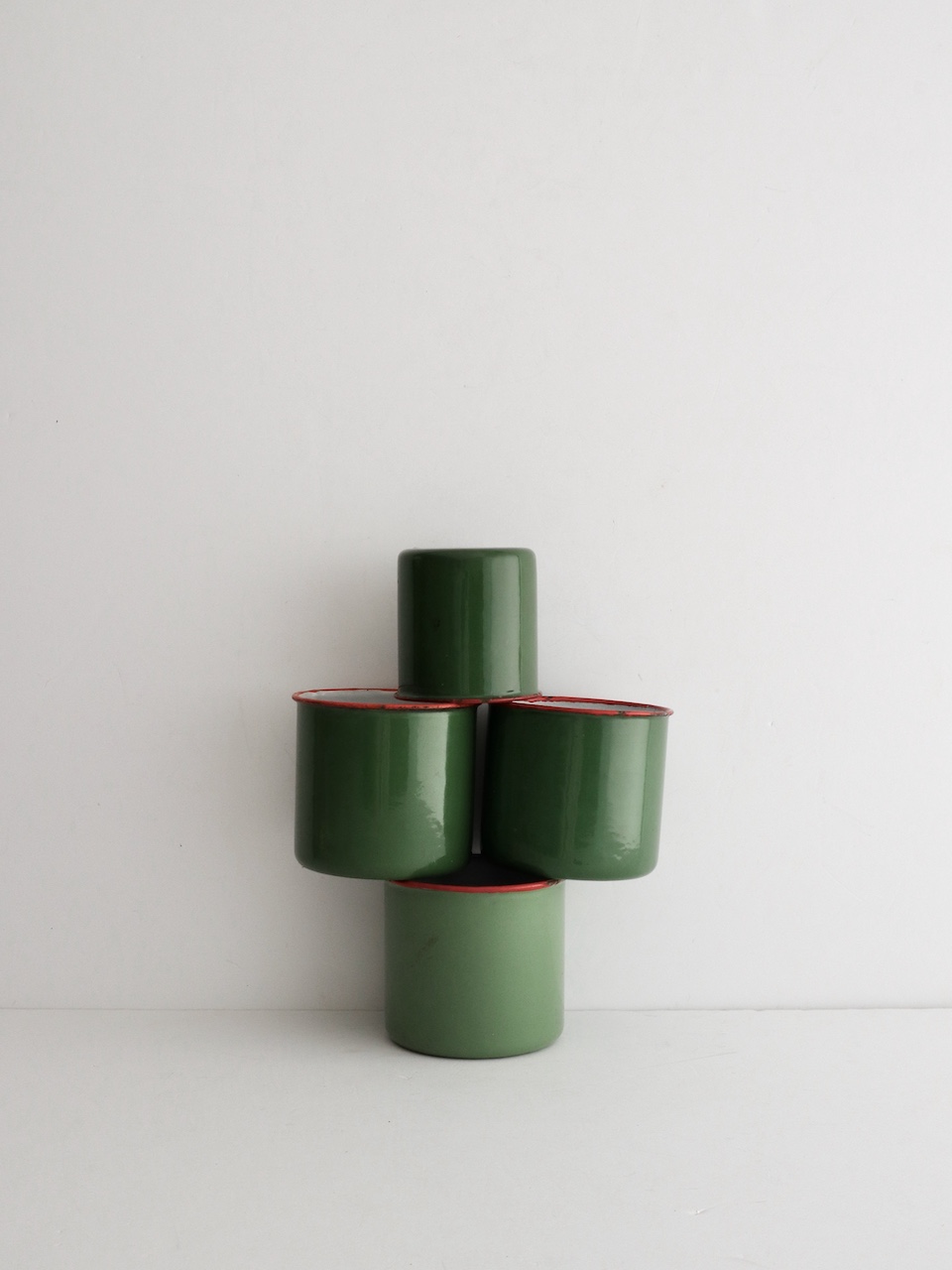 Vintage Enamel Pot Medium