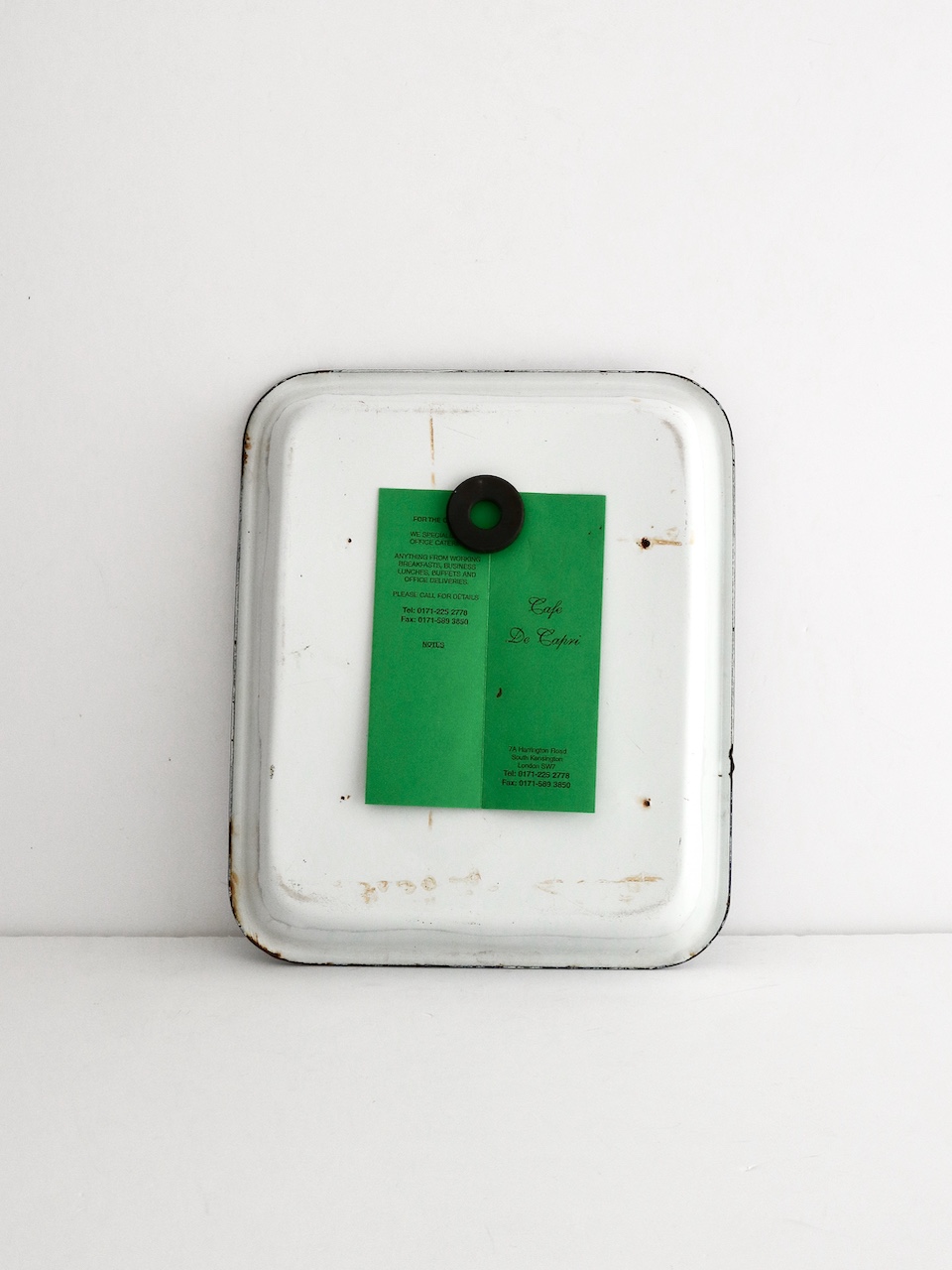 Vintage Enamel Tray