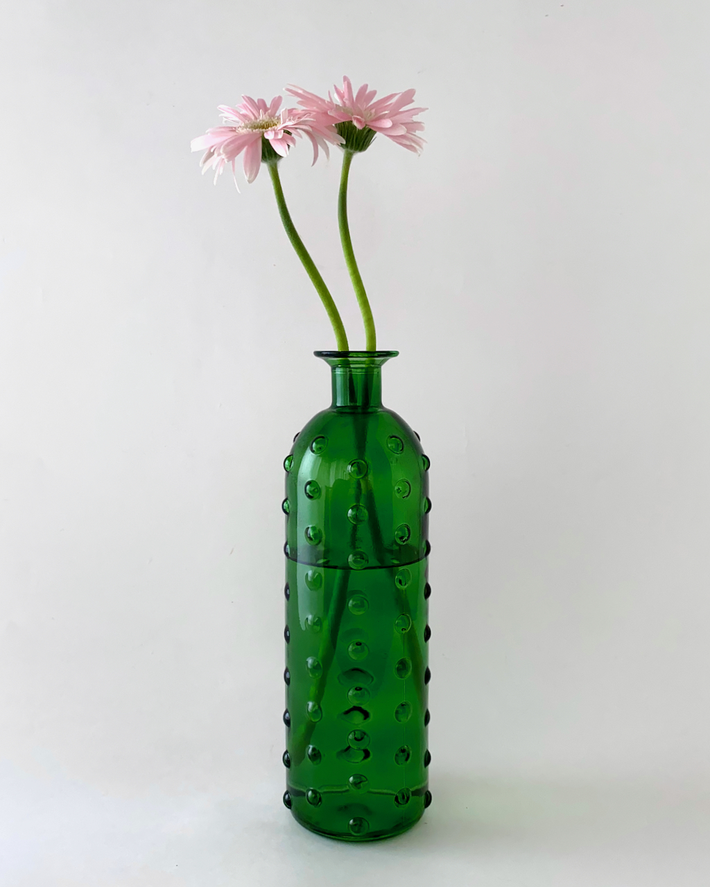 Bottle Bubble Green Vase｜フラワーベース