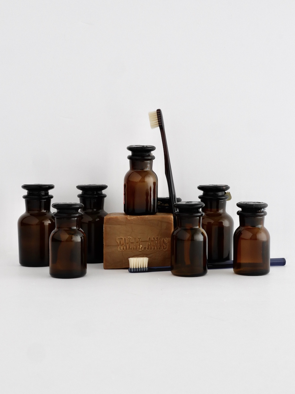 Wide-Mouth Storage Jar Brown