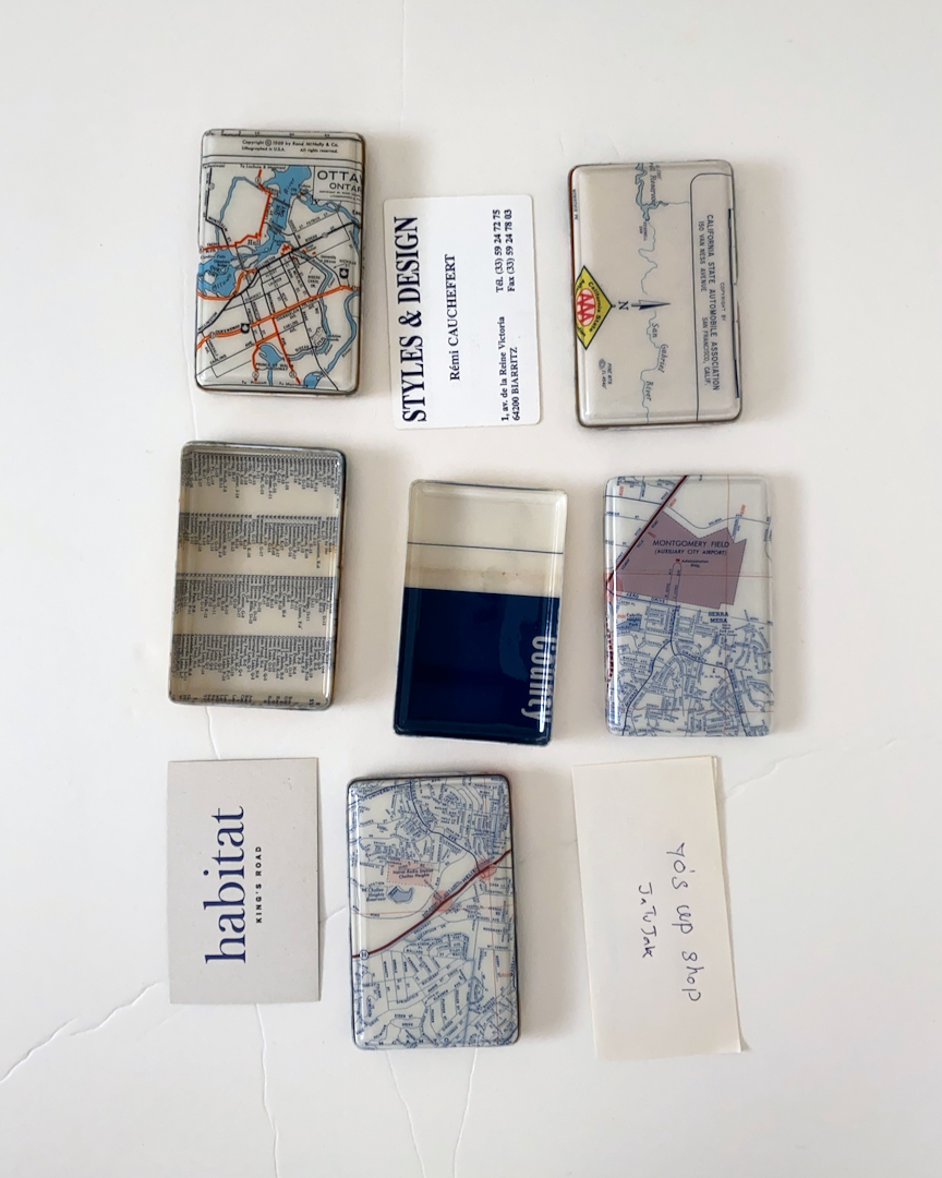 Card Case Old Map｜古い地図柄のカードケース
