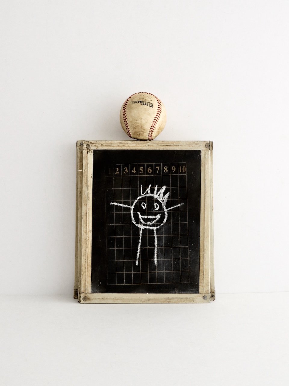Vintage Iron Framed black Board