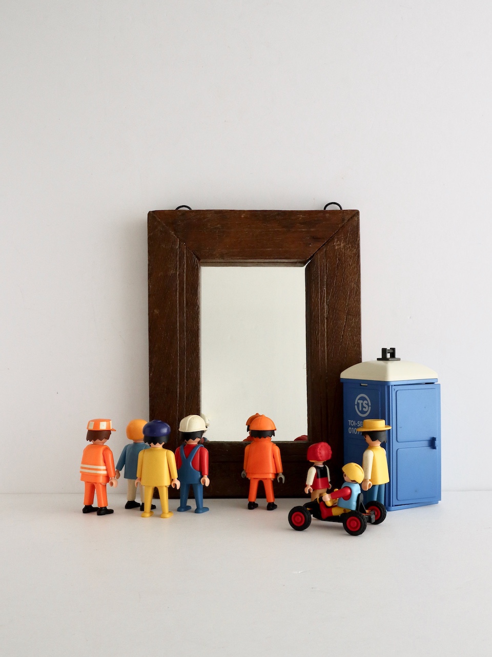 Old Wood Framed Mirror