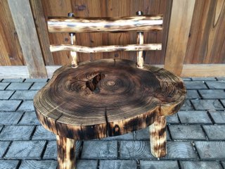 穴開き材で座椅子製作
