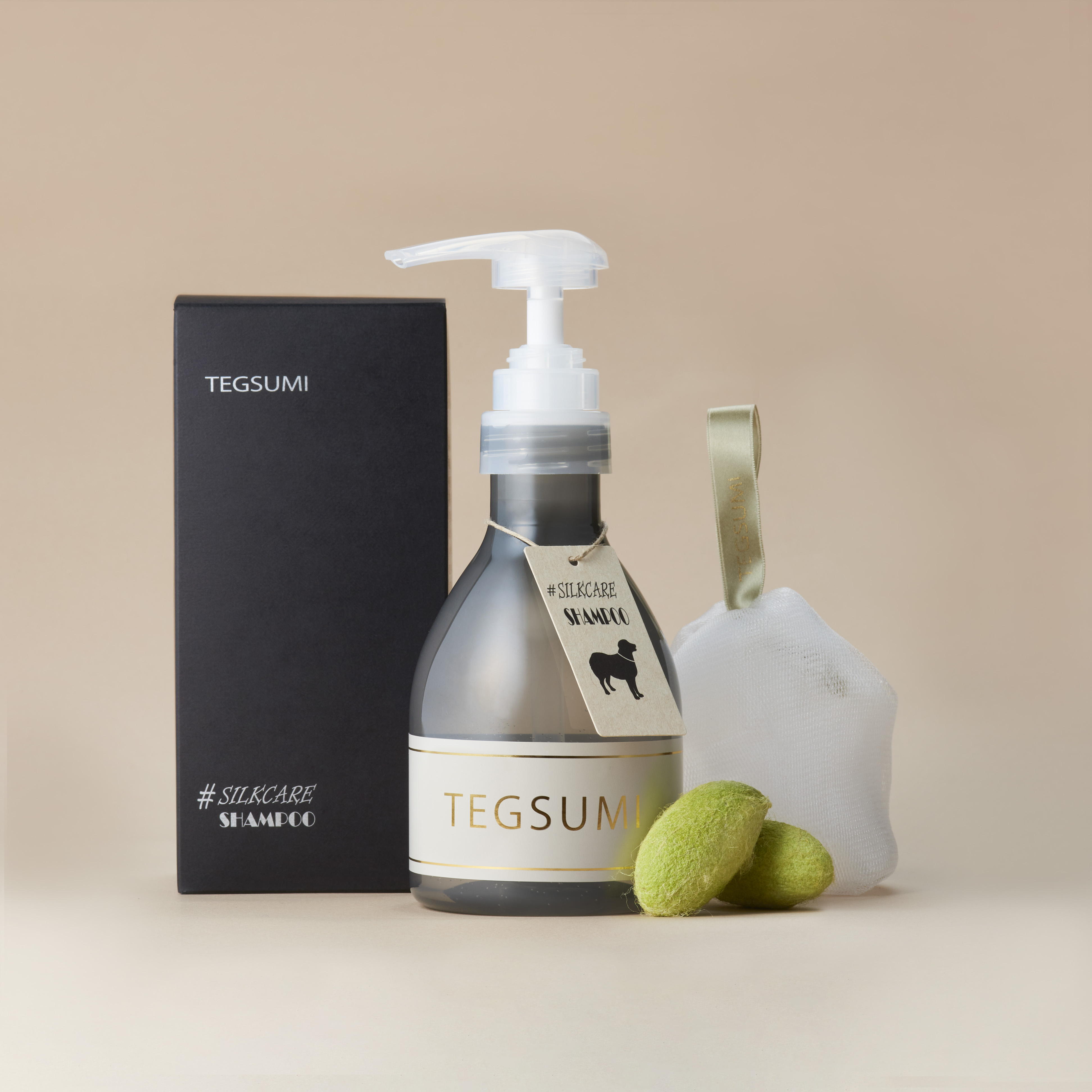 ★ 好評販売中 ★　天然シルクの成分をブレンドした　TEGSUMIシャンプー　 300ml