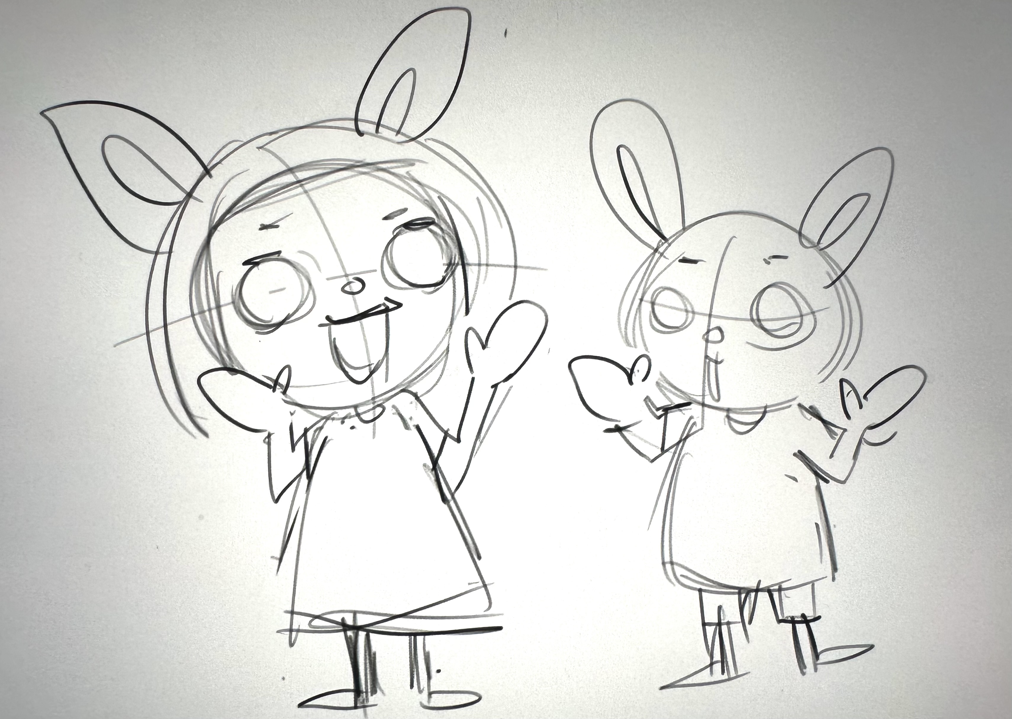 新しいオリジナルイラストを描いています