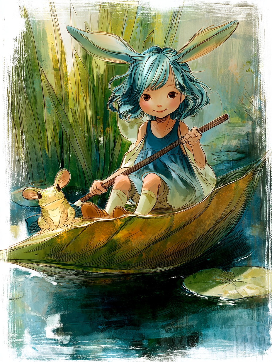 森の水面から始まる、小さな旅の話。