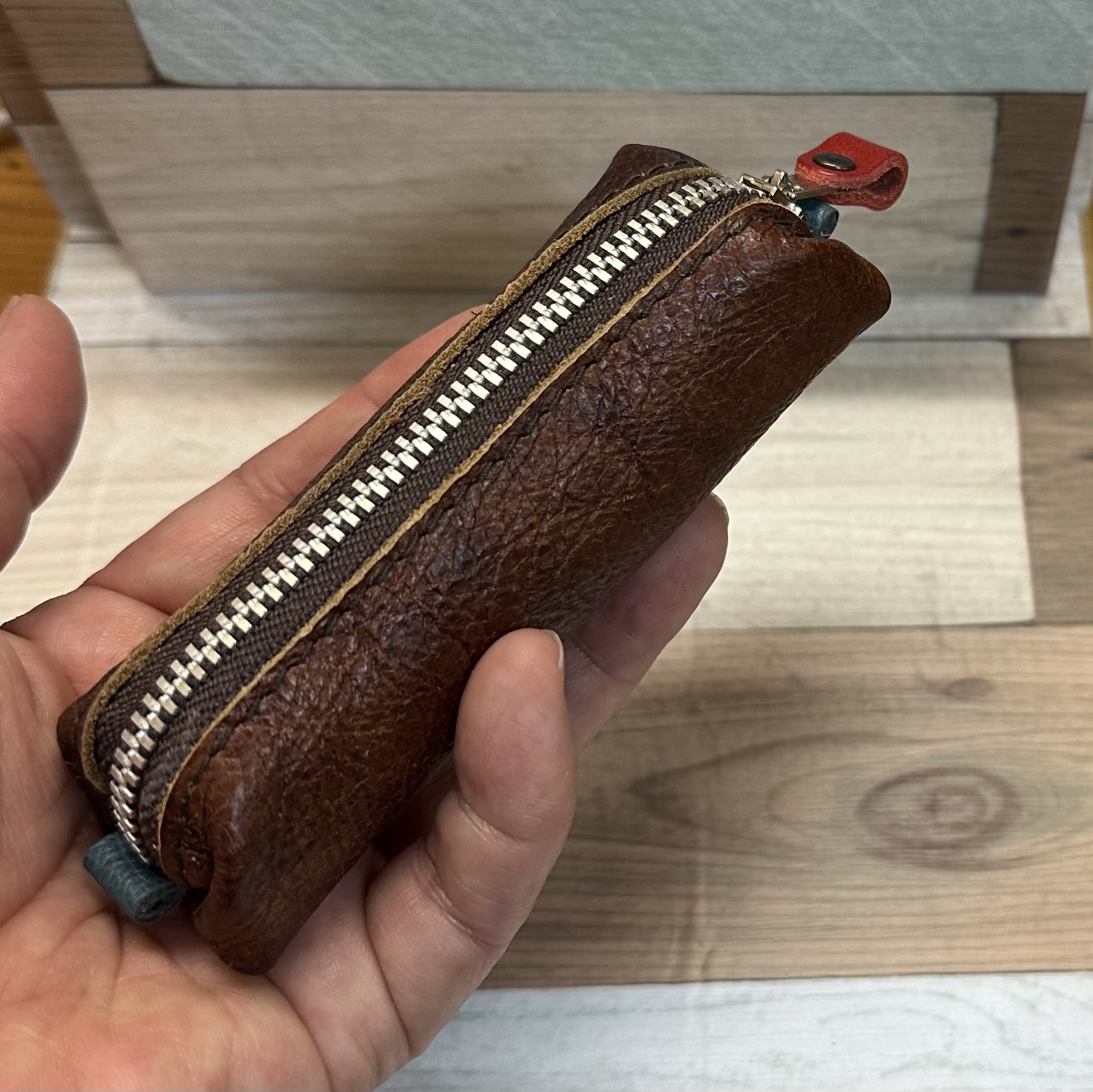 ✨手のひらサイズの革小物、試作中です