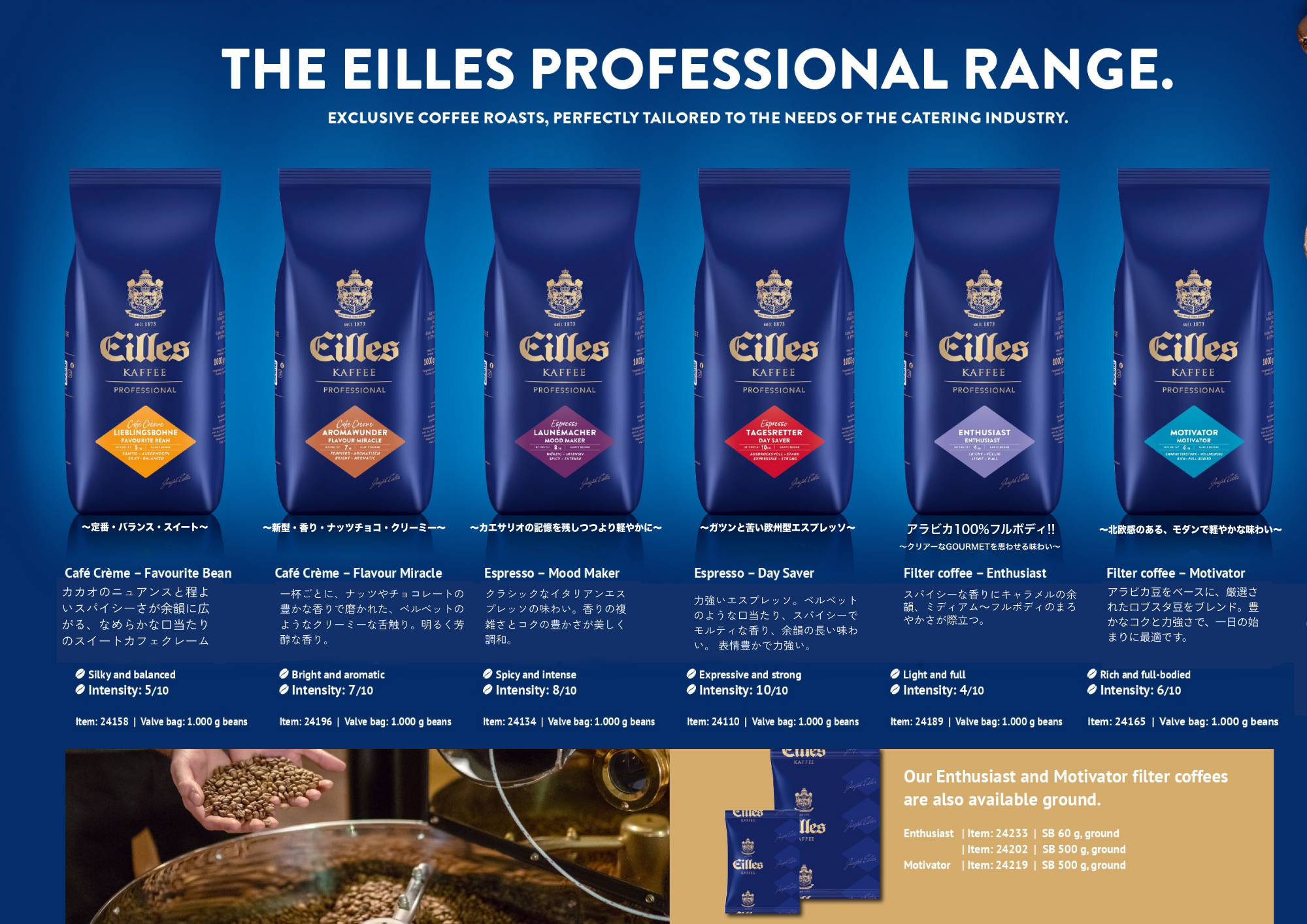 新入荷!業務用「EILLES PROFESSIONAL RANGE」