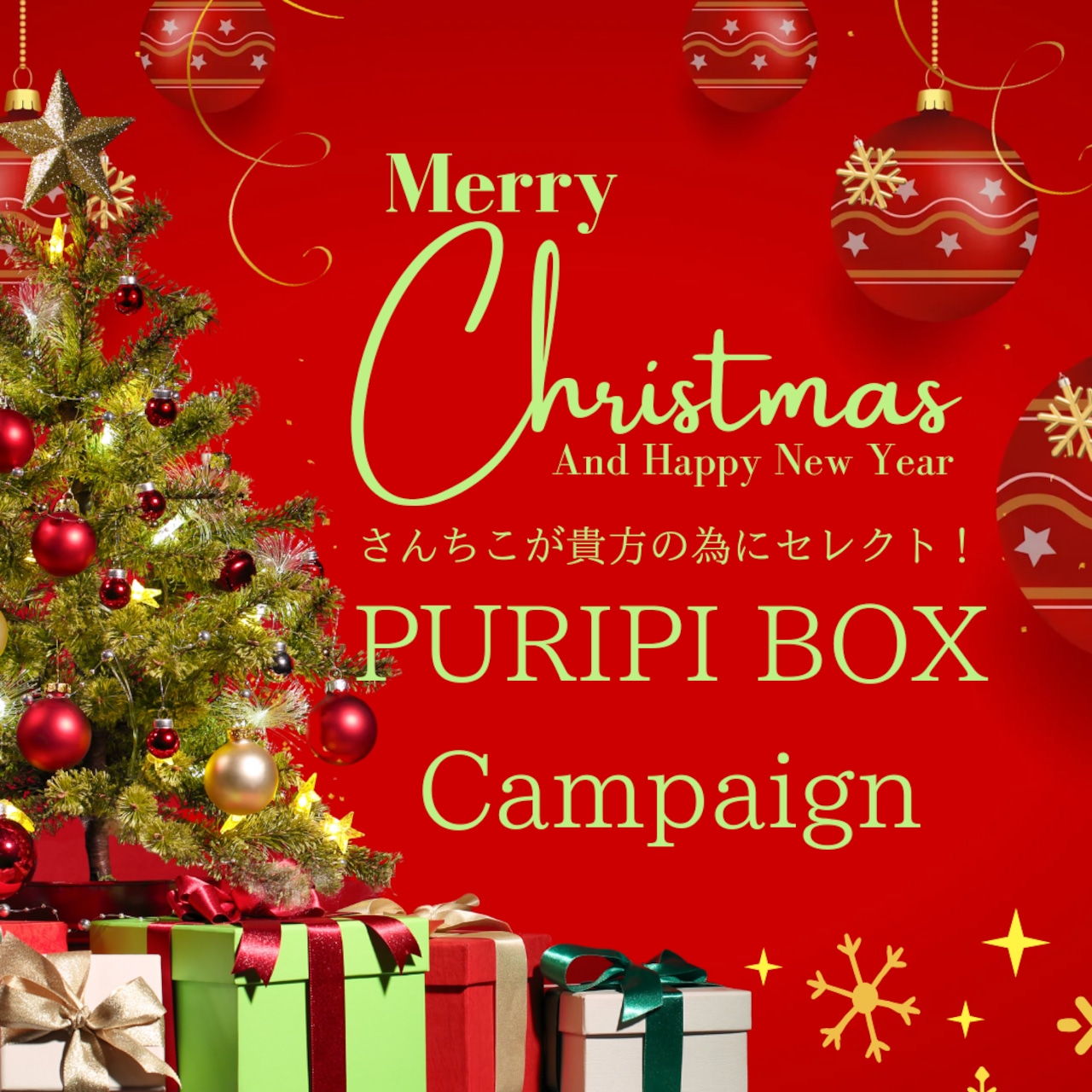 【店頭通販共通】クリスマス企画・さんちこセレクトセット「PURIPI BOX」受付開始!