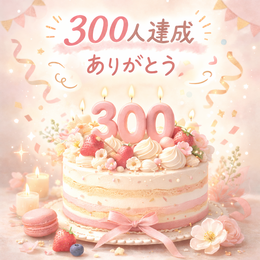 ㊗️300人フォロワー様達成💕感謝キャンペーン✨30％オフクーポンを発行いたします🎁