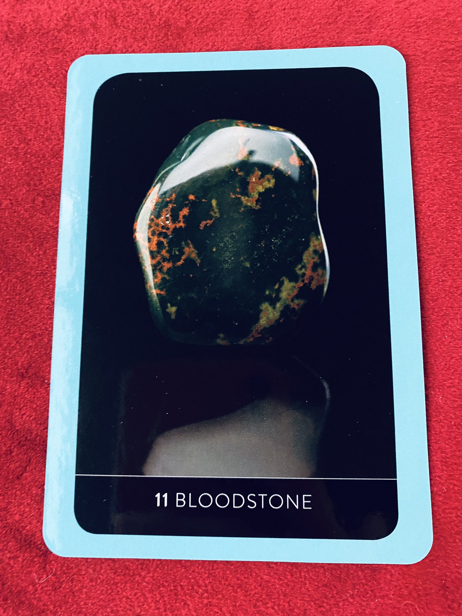 11 Bloodstone / クリスタルウィズダムオラクルカード